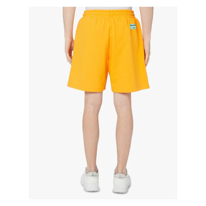 Pharmacy Industry Chic Orange Cotton Trousers with Logo Detail Pharmacy Industry