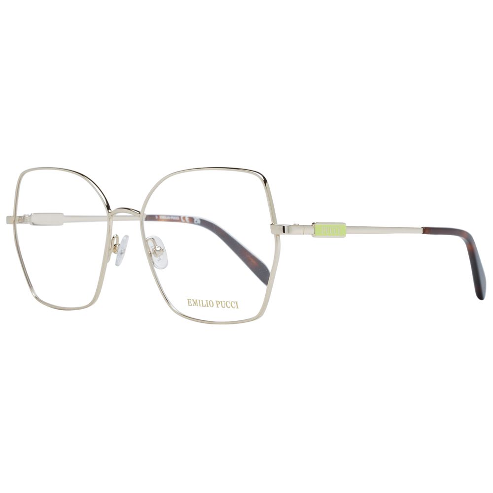 Emilio Pucci Gold Women Optical Frames