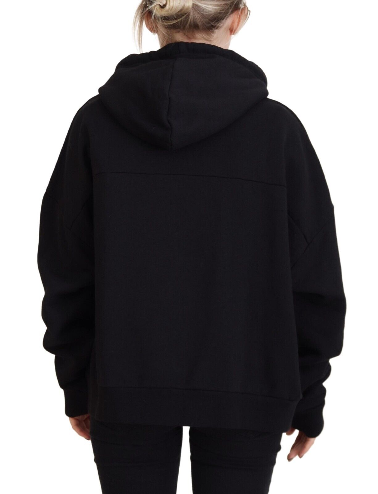 Dsquared² Black Logo Patch Cotton Hoodie Sweatshirt Sweater Dsquared²