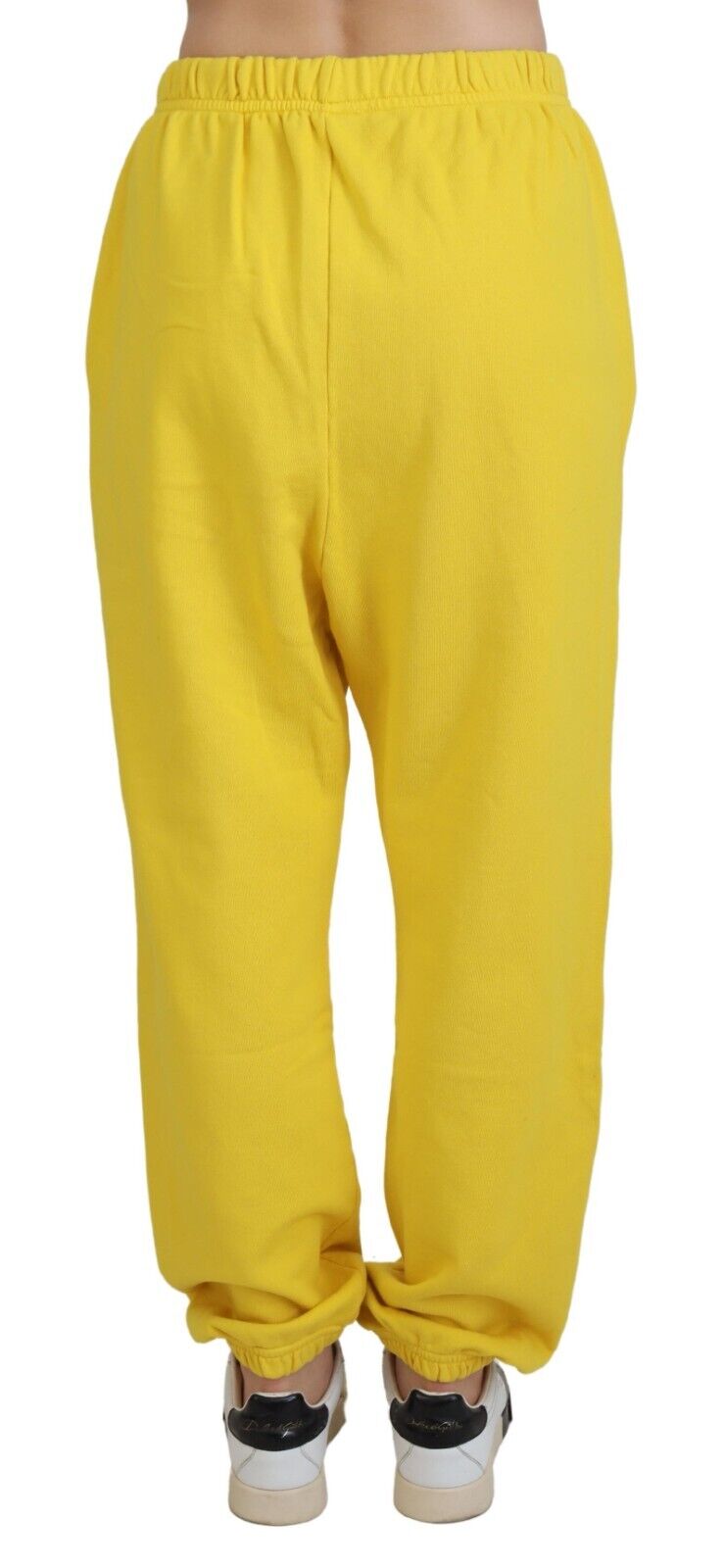 Dsquared² Yellow Mid Waist Logo Print Jogger Trouser Pants Dsquared²