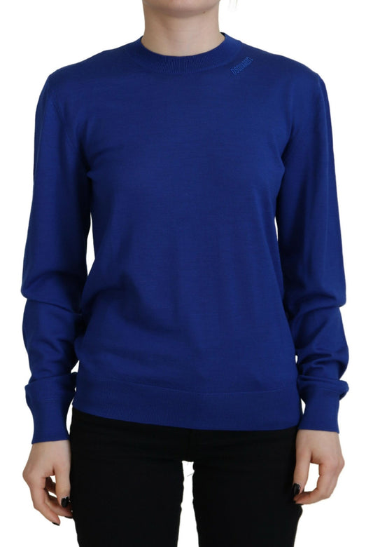 Dsquared² Blue Long Sleeve Crew Neck Casual Sweater Dsquared²