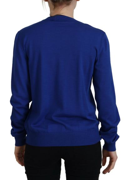 Dsquared² Blue Long Sleeve Crew Neck Casual Sweater Dsquared²