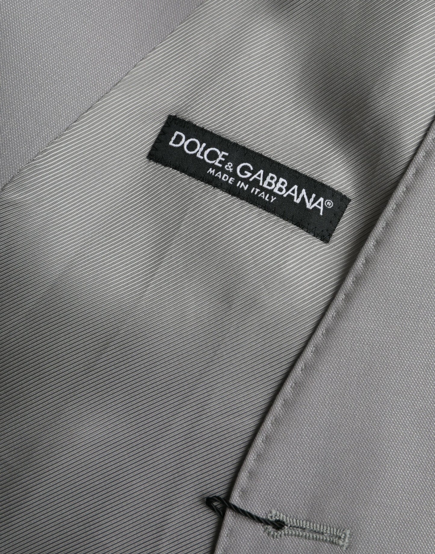 Dolce & Gabbana Light Gray Wool Formal Dress Waistcoat Vest Dolce & Gabbana