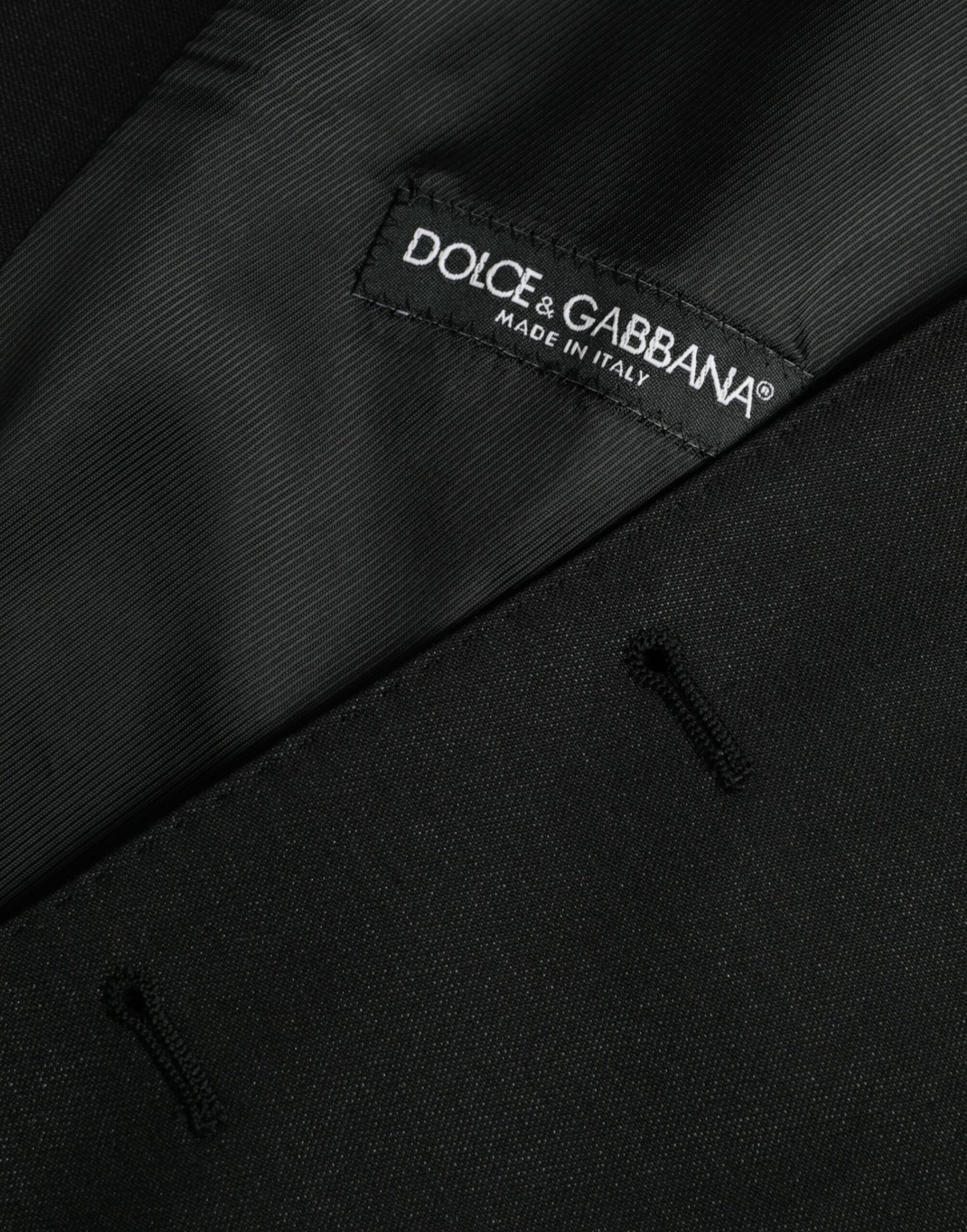 Dolce & Gabbana Black Wool Waistcoat Dress Formal Vest Dolce & Gabbana