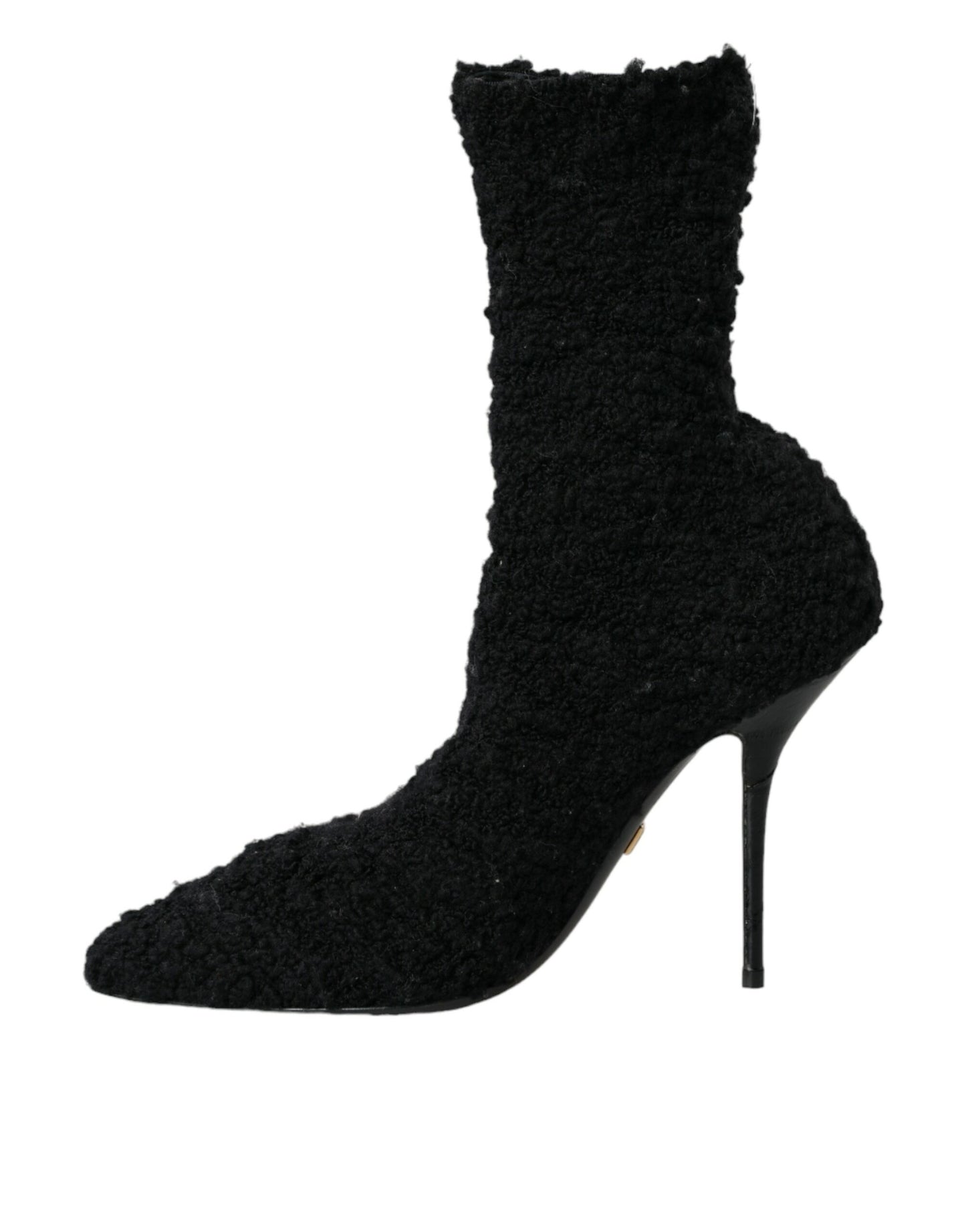 Dolce & Gabbana Black Stiletto Heels Mid Calf Boots Shoes Dolce & Gabbana