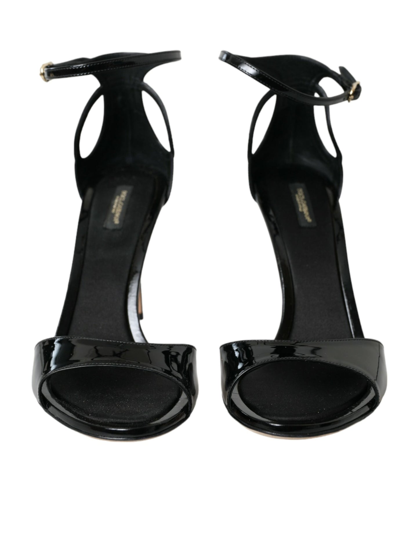 Dolce & Gabbana Black KEIRA Leather Heels Sandals Shoes Dolce & Gabbana