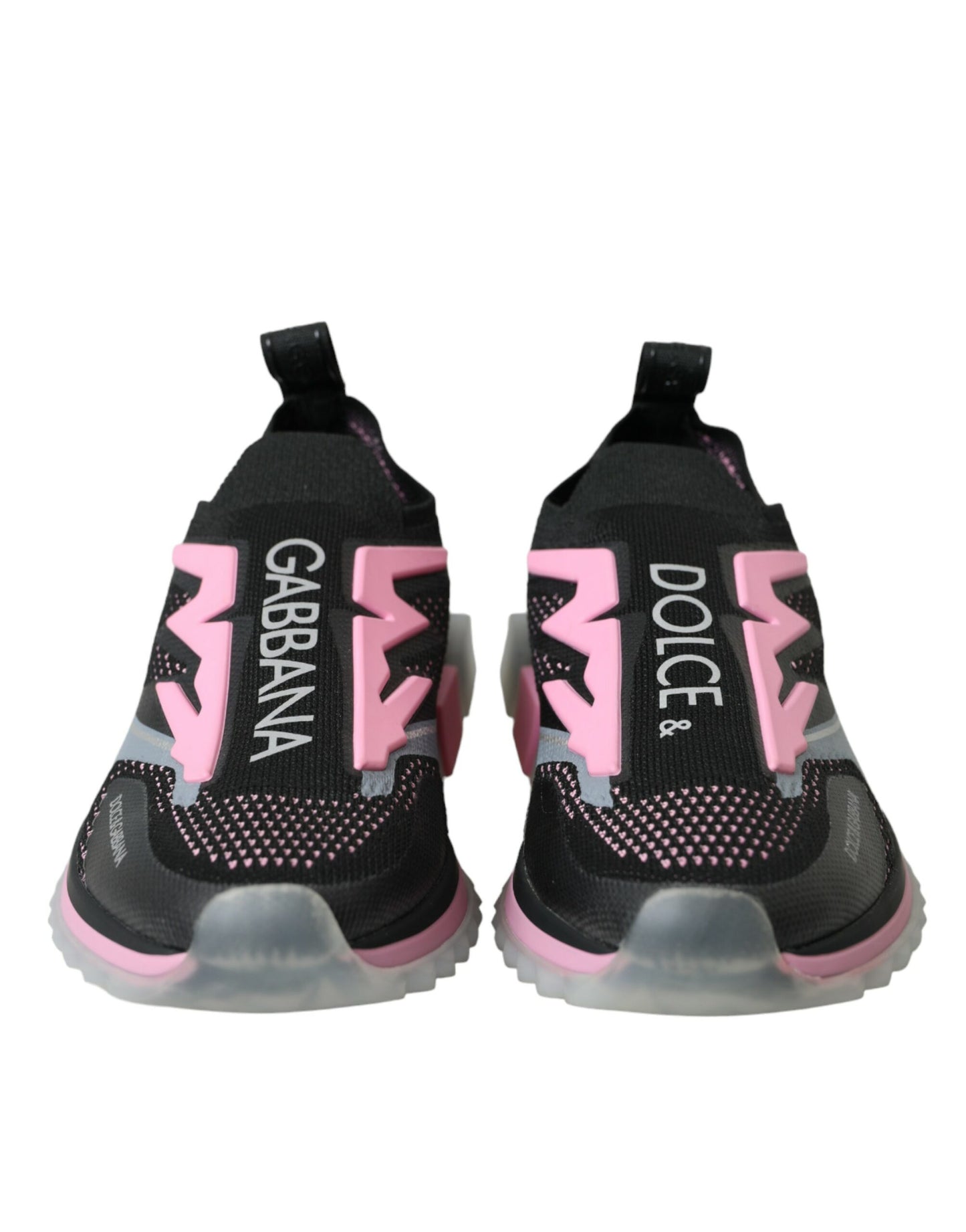 Dolce & Gabbana Black Pink Slip On Sorrento Sneakers Shoes Dolce & Gabbana