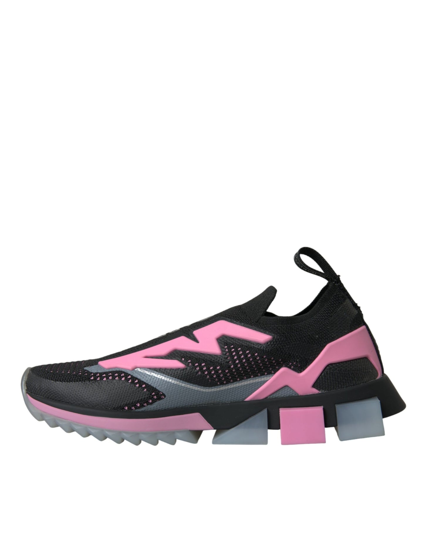 Dolce & Gabbana Black Pink Slip On Sorrento Sneakers Shoes Dolce & Gabbana