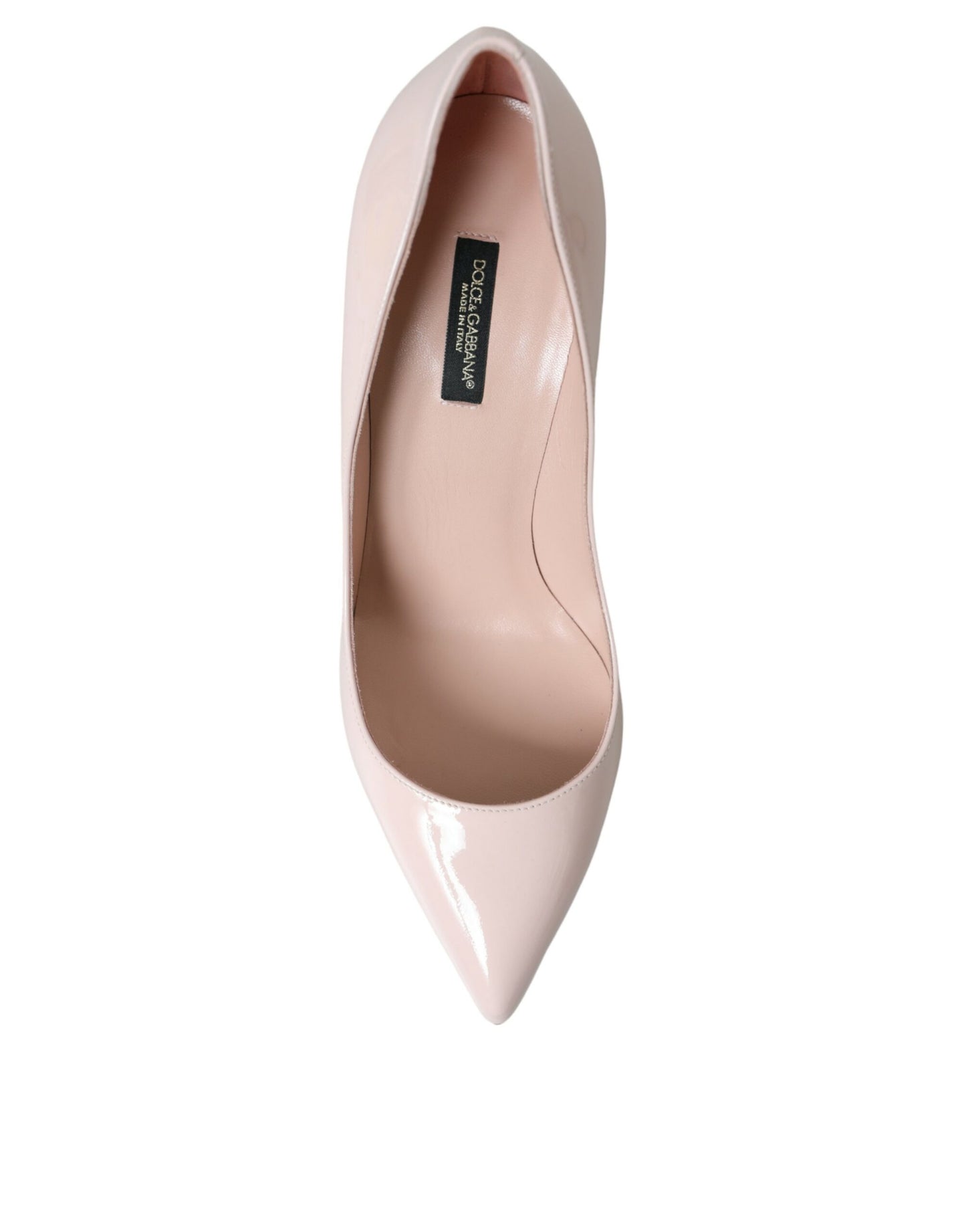 Dolce & Gabbana Light Pink Leather Bellucci Heels Pumps Shoes Dolce & Gabbana