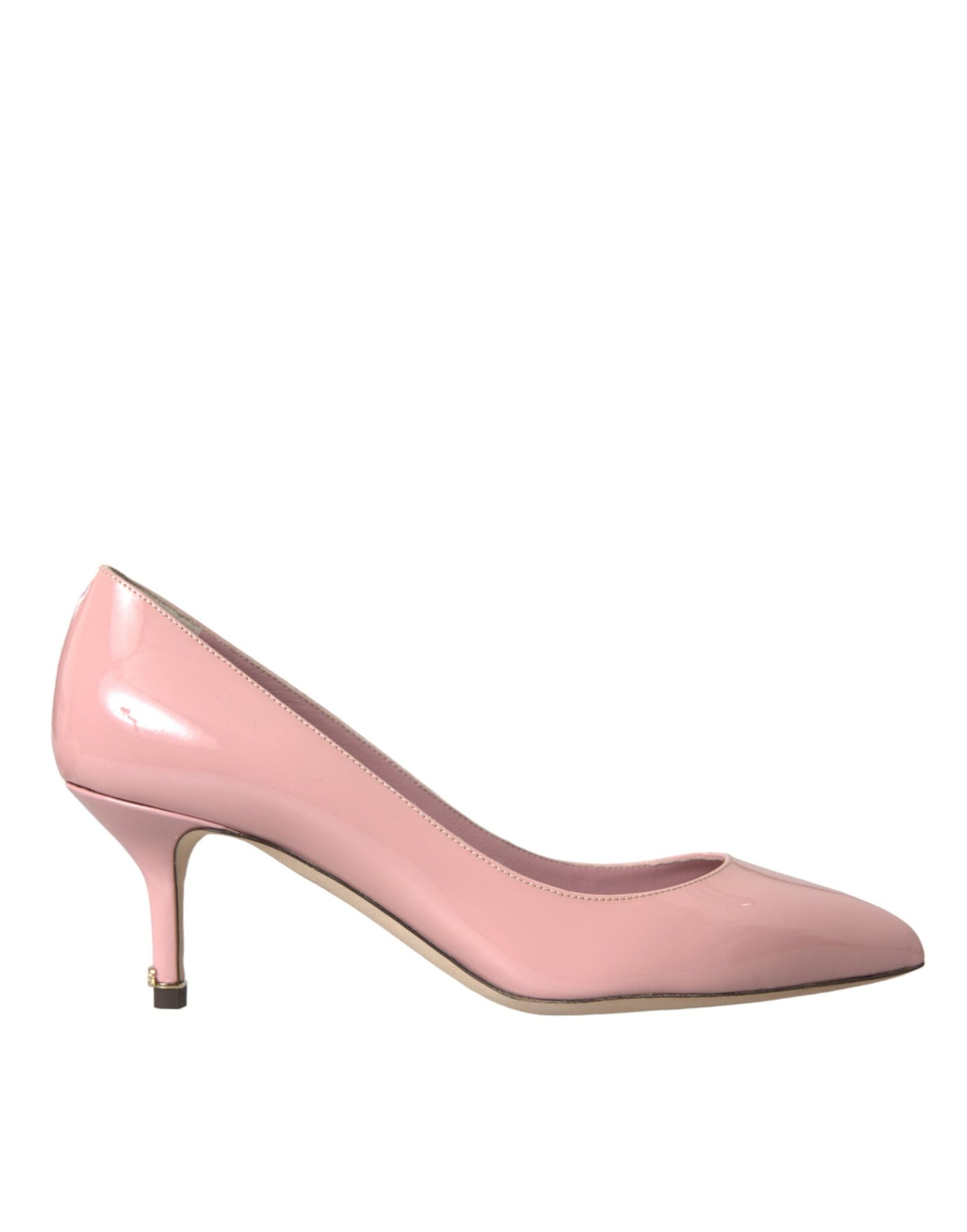 Dolce & Gabbana Light Pink Patent Leather Heels Pumps Shoes Dolce & Gabbana