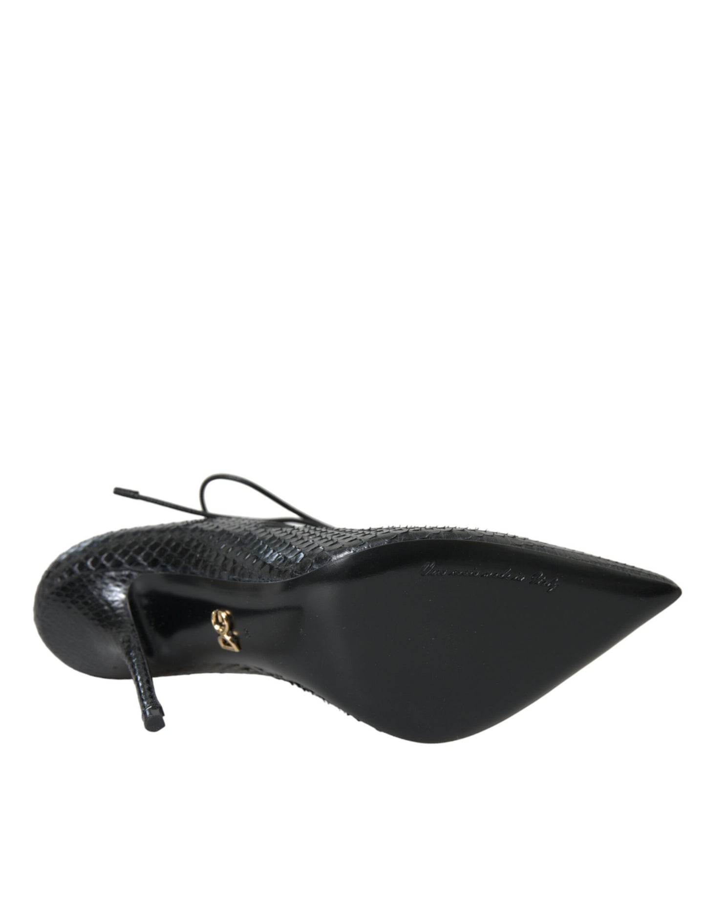 Dolce & Gabbana Black Python Leather Mary Jane Pumps Shoes Dolce & Gabbana