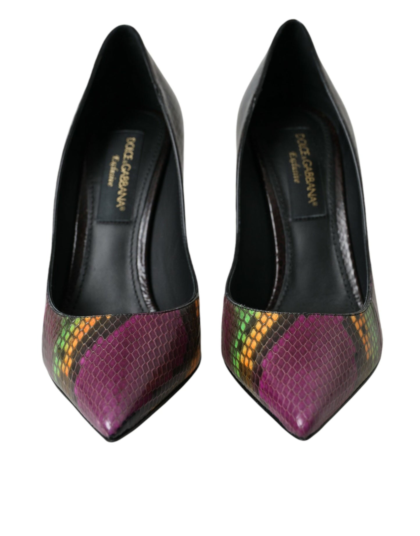 Dolce & Gabbana Multicolor Exotic Leather Heels Pumps Shoes Dolce & Gabbana