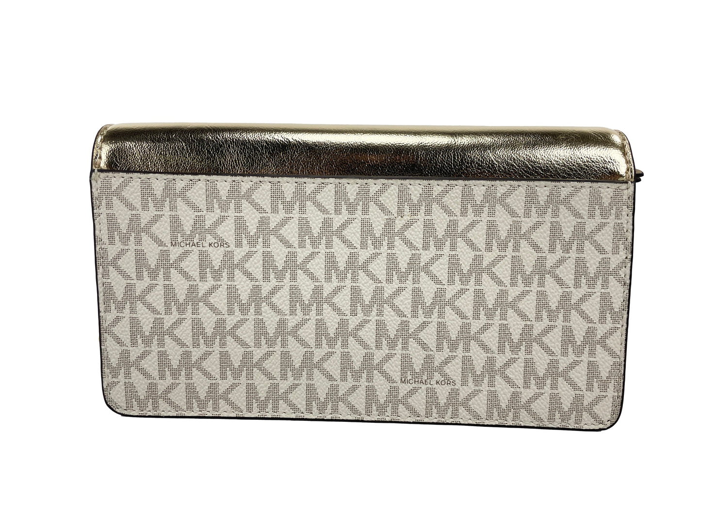 Michael Kors Jet Set Travel Pale Gold Small Flap Clutch Crossbody Bag Michael Kors