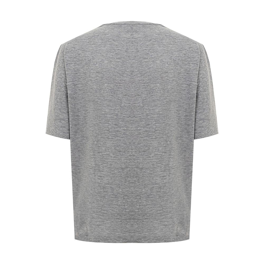 Dsquared² Chic Gray Cotton Tee for the Modern Woman Dsquared²