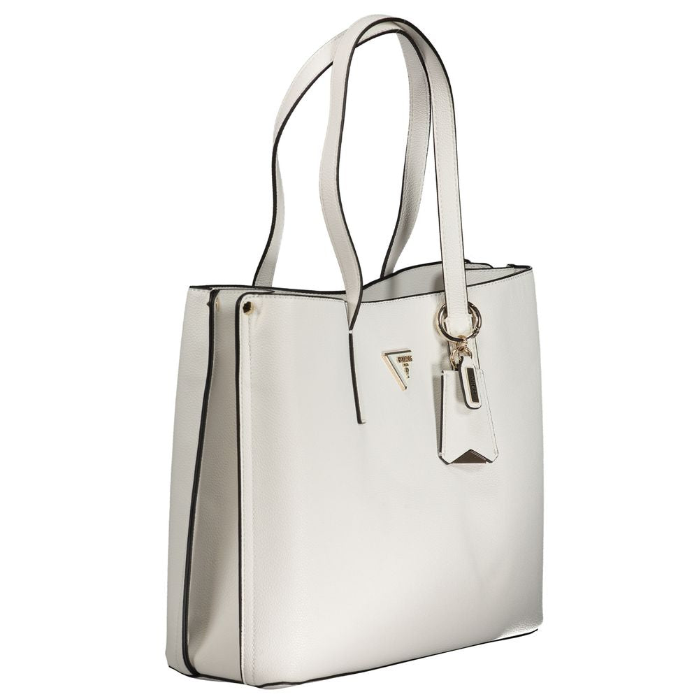 Guess Jeans White Polyethylene Handbag Guess Jeans