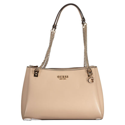 Guess Jeans Beige Polyethylene Handbag Guess Jeans