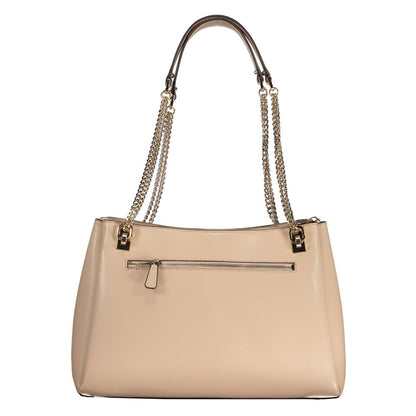 Guess Jeans Beige Polyethylene Handbag Guess Jeans