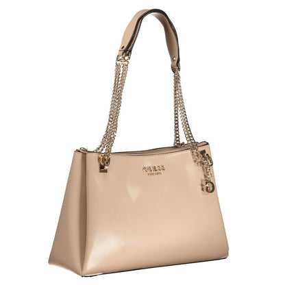 Guess Jeans Beige Polyethylene Handbag Guess Jeans