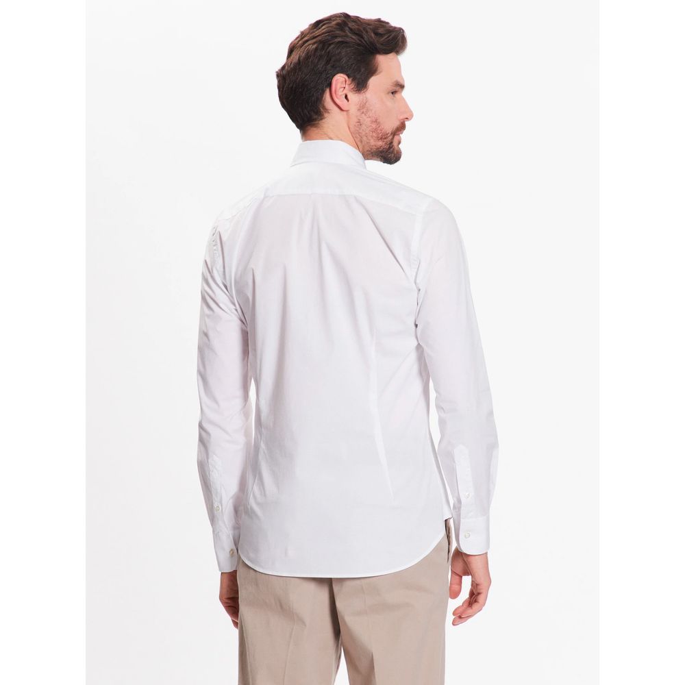 La Martina White Cotton Shirt La Martina