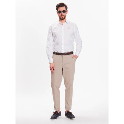 La Martina White Cotton Shirt La Martina