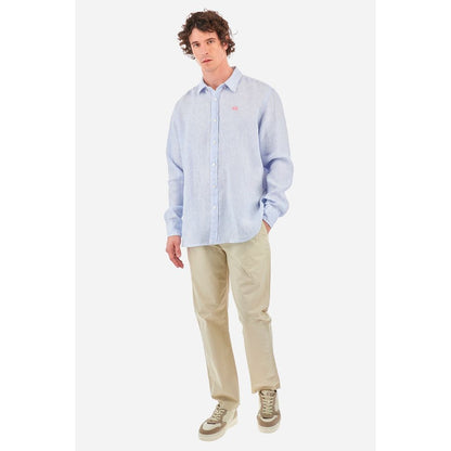 La Martina White Cotton Shirt La Martina