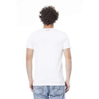 Trussardi Beachwear White Cotton T-Shirt Trussardi Beachwear