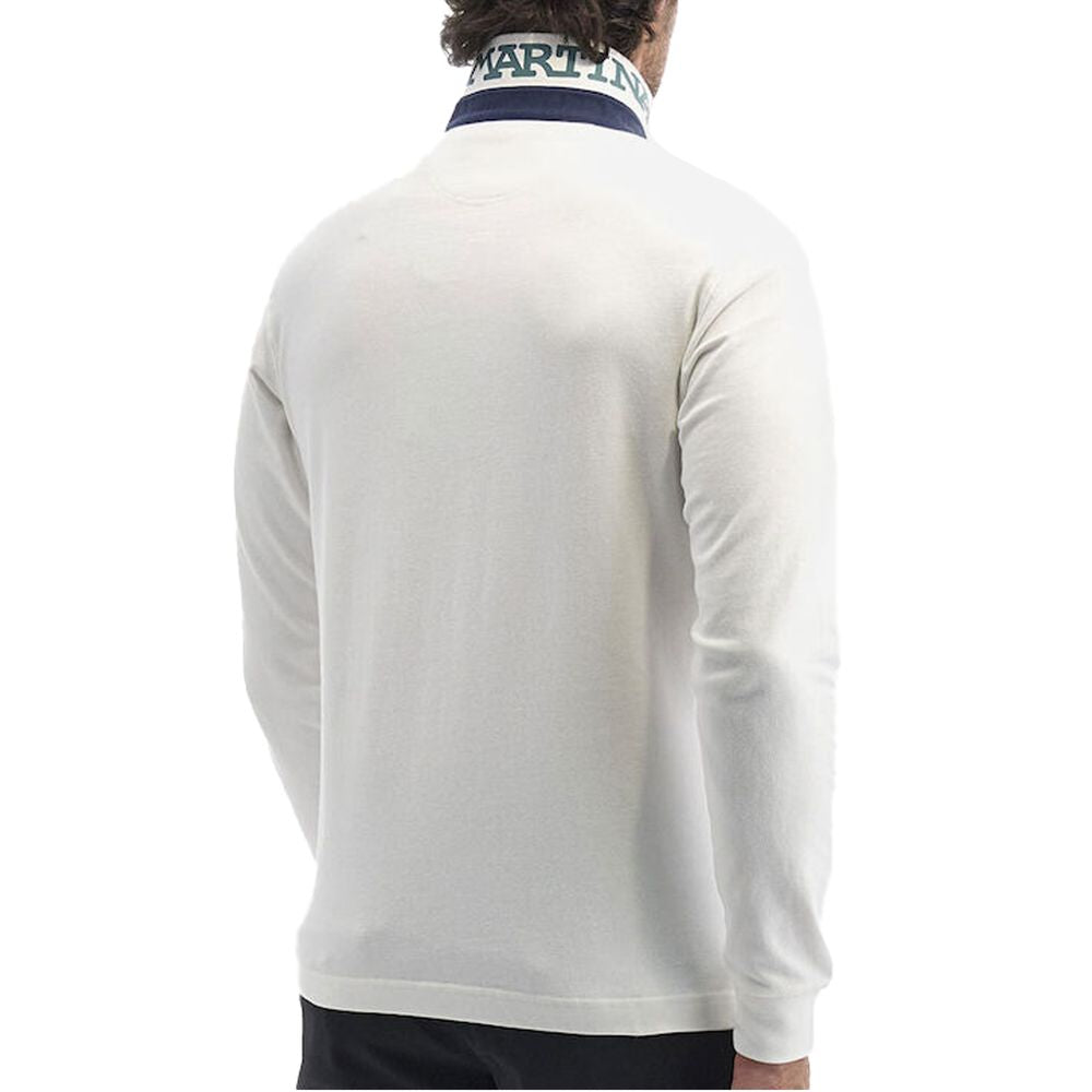 La Martina White Cotton Polo Shirt La Martina