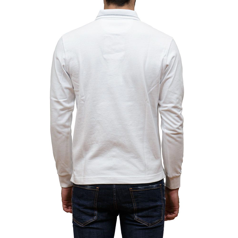 La Martina White Cotton Polo Shirt La Martina