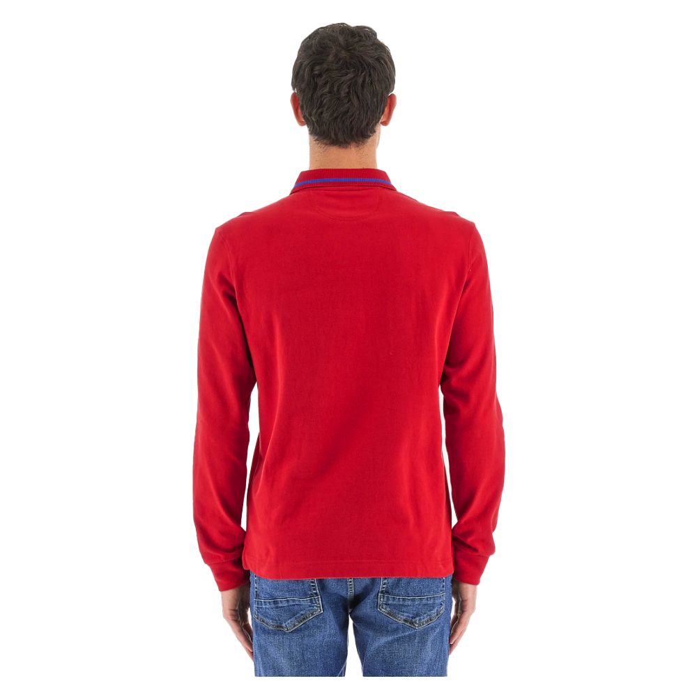 La Martina Red Cotton Polo Shirt La Martina