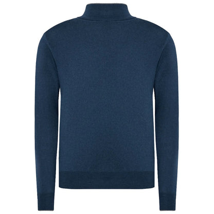 La Martina Blue Acrylic Sweater La Martina