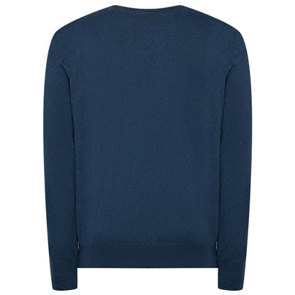 La Martina Light Blue Cotton Sweater La Martina