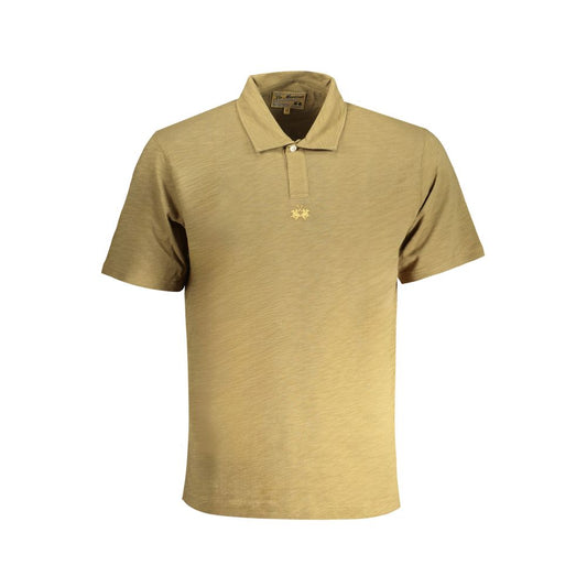 La Martina Green Cotton Polo Shirt La Martina