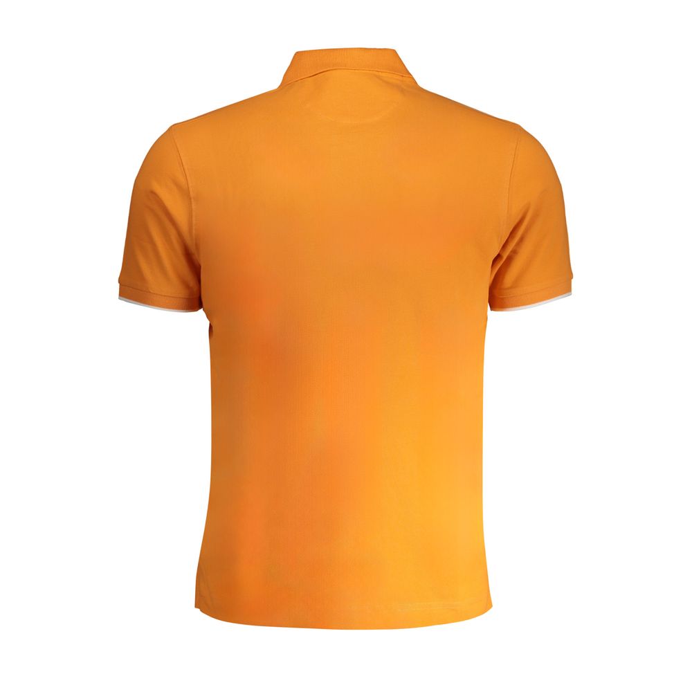 La Martina Orange Cotton Polo Shirt La Martina