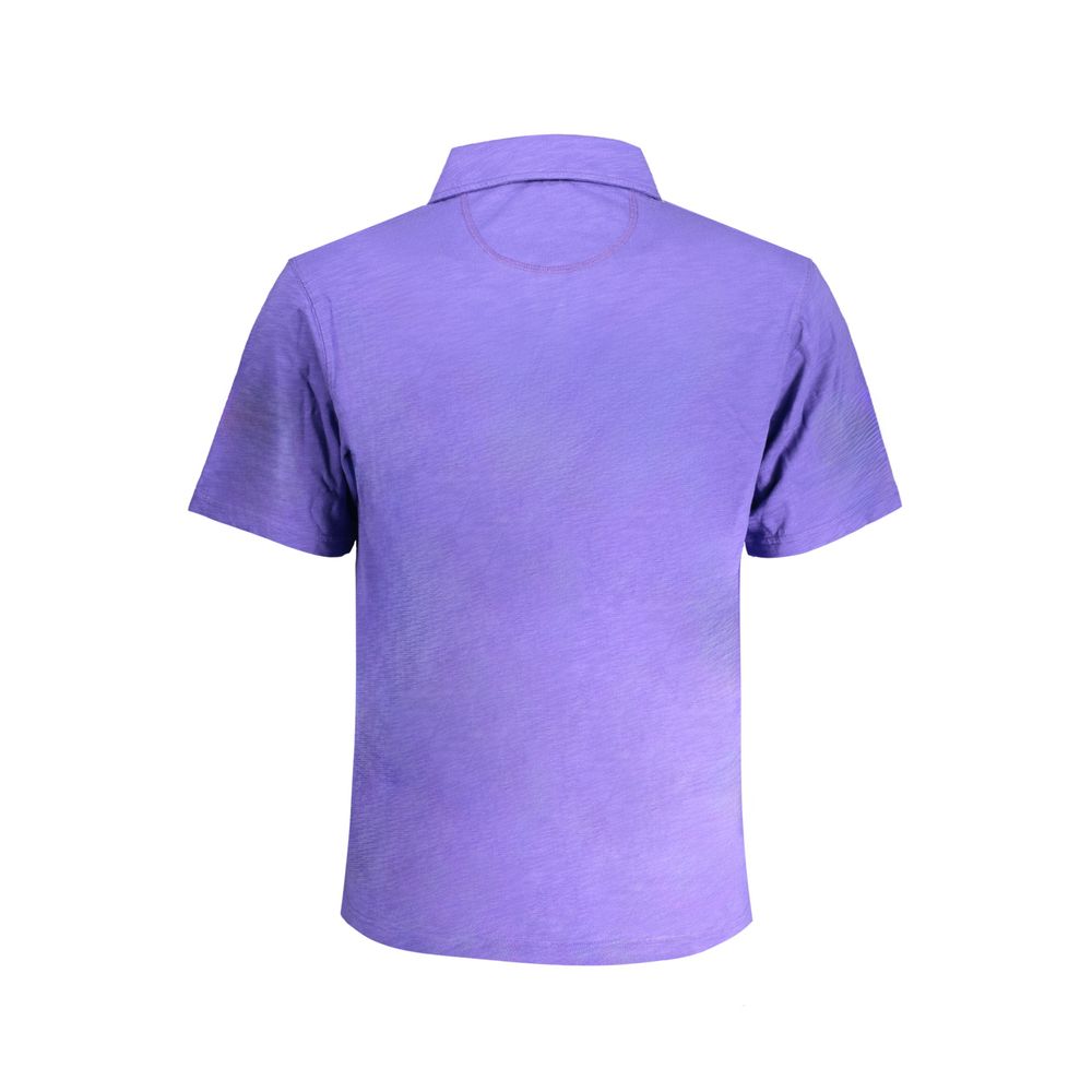 La Martina Purple Cotton Polo Shirt La Martina