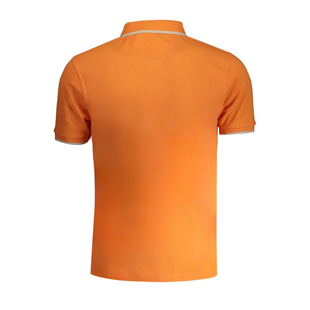 La Martina Orange Cotton Polo Shirt La Martina