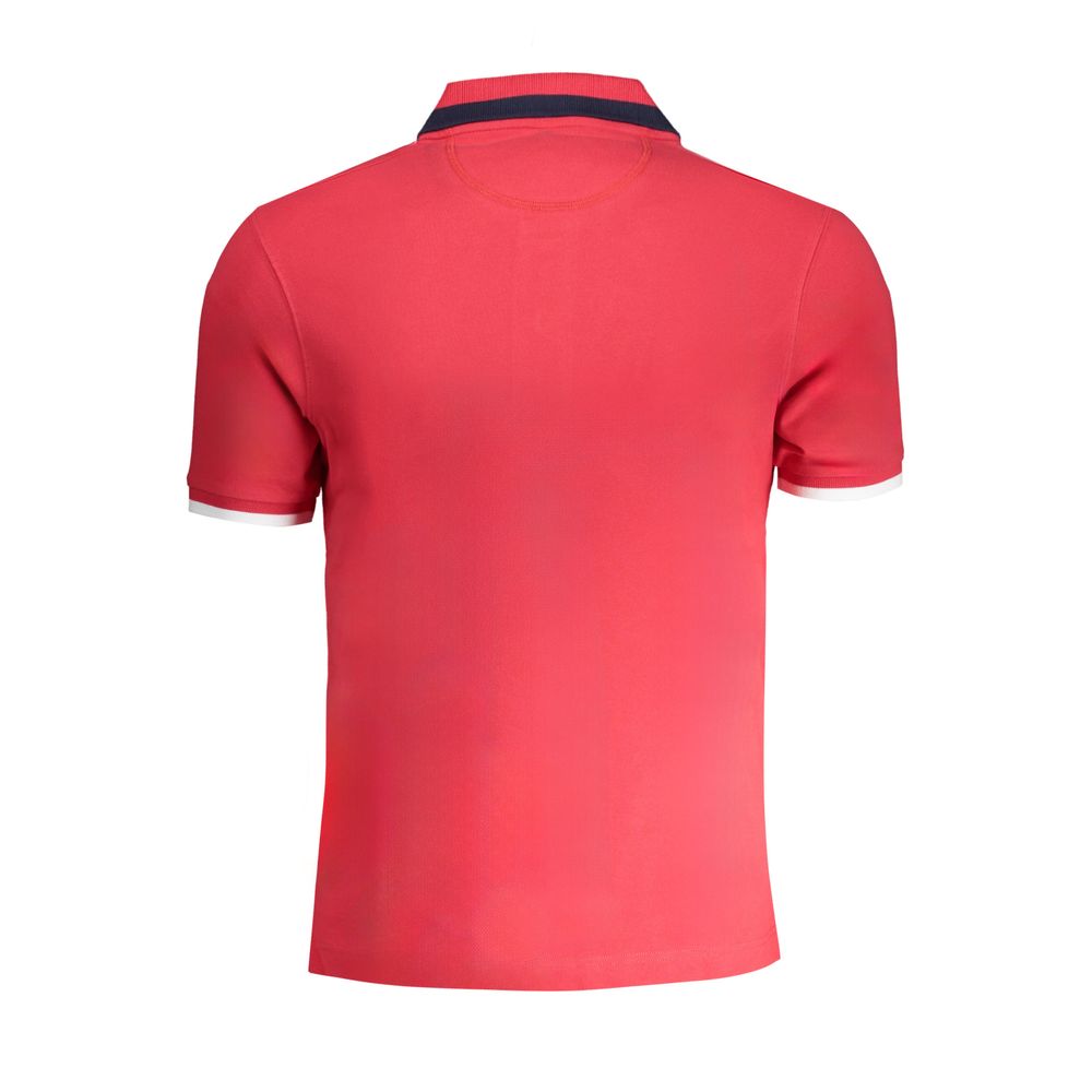 La Martina Red Cotton Polo Shirt La Martina