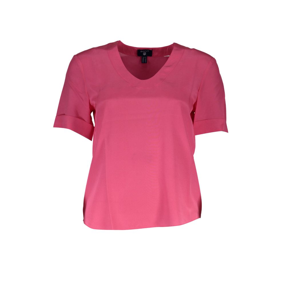 Gant Pink Silk Tops & T-Shirt Gant