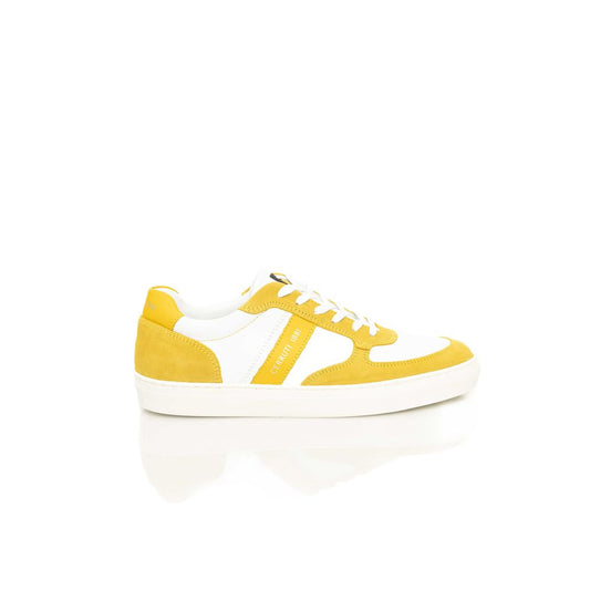 Cerruti 1881 Yellow Leather Men Sneaker Cerruti 1881