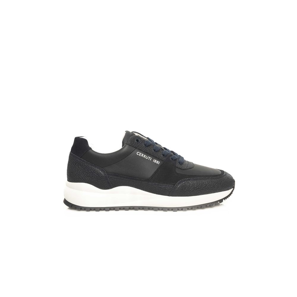 Cerruti 1881 Blue Leather Men Sneaker Cerruti 1881