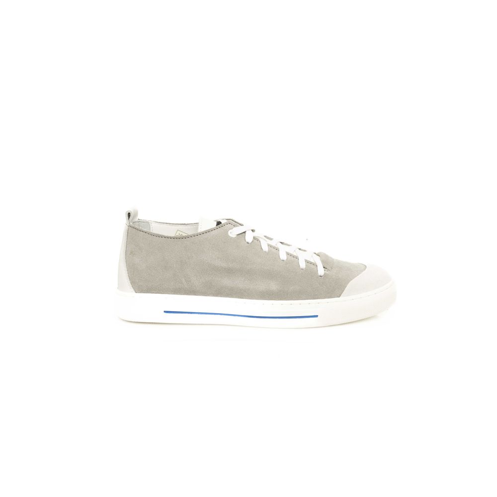 Cerruti 1881 Gray Leather Men Sneaker Cerruti 1881