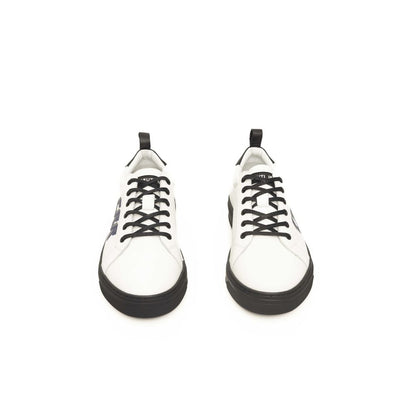 Cerruti 1881 White Leather Men Sneaker Cerruti 1881