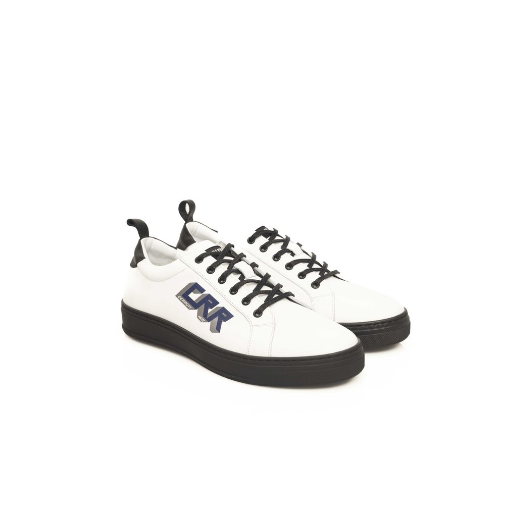 Cerruti 1881 White Leather Men Sneaker Cerruti 1881