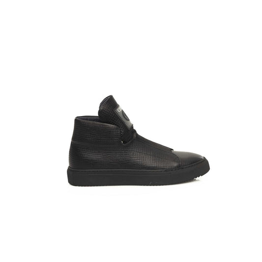 Cerruti 1881 Black Leather Men Sneaker Cerruti 1881