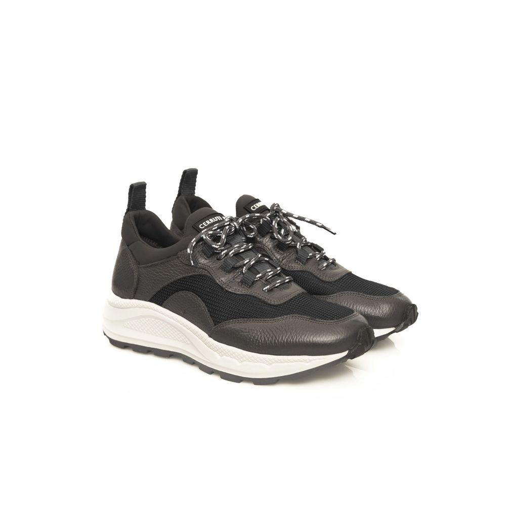 Cerruti 1881 Gray Leather Men Sneaker Cerruti 1881