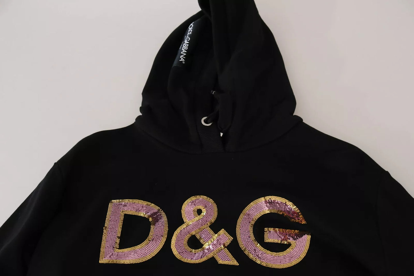 Dolce & Gabbana DG Sequined Hooded Pullover Sweater Dolce & Gabbana