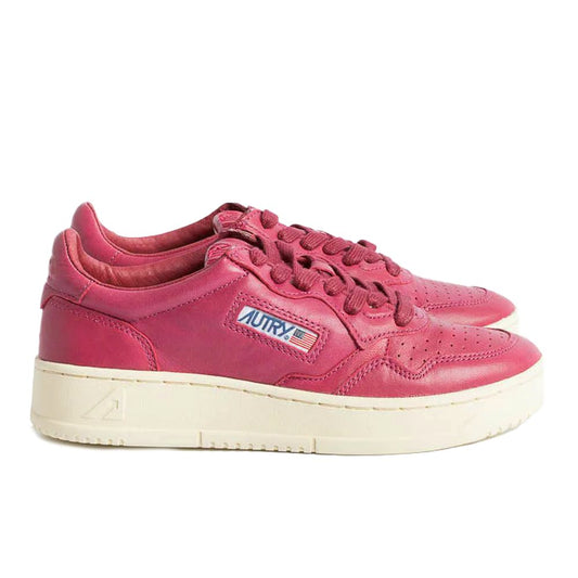 Autry Fuchsia Leather Di Capra Sneaker Autry