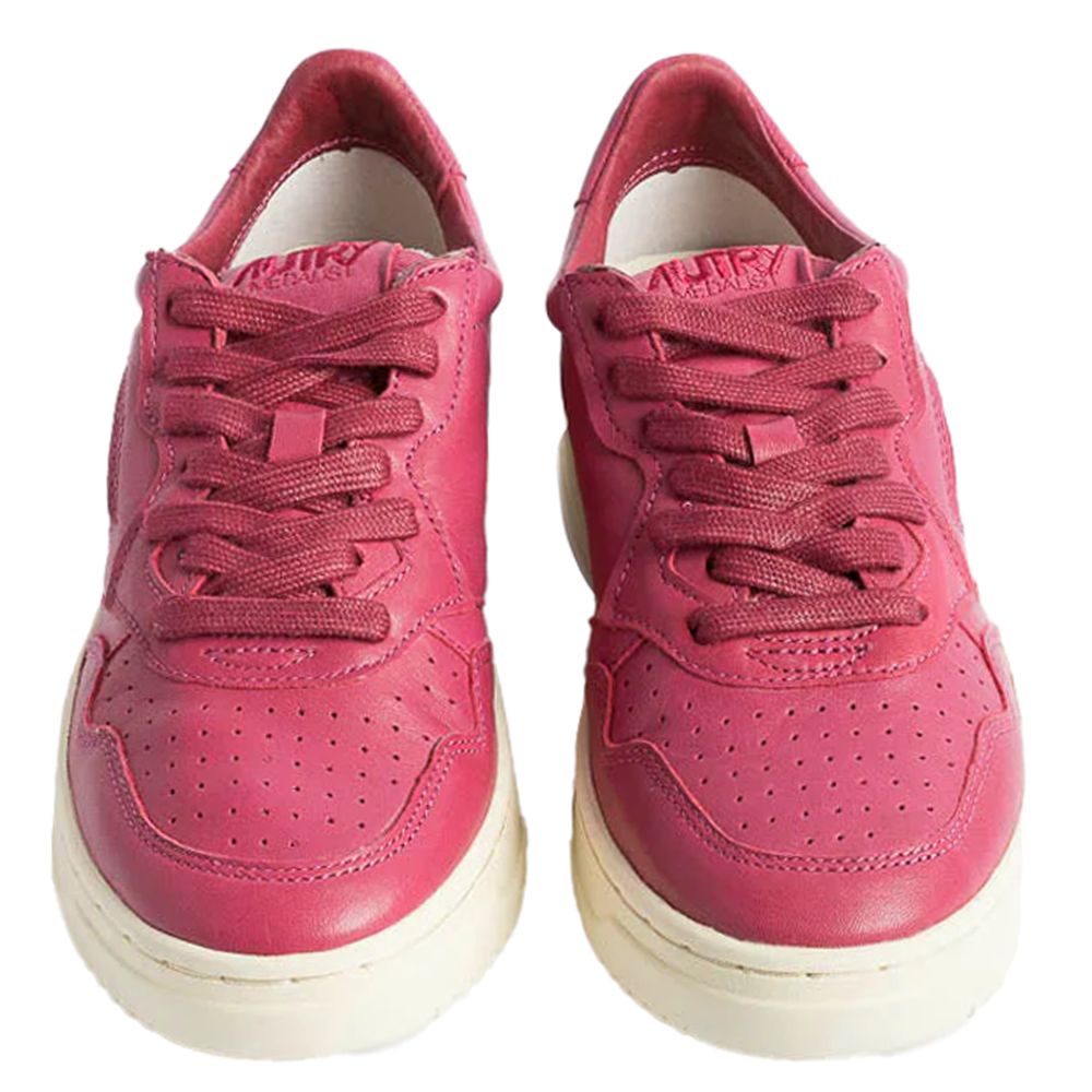 Autry Fuchsia Leather Di Capra Sneaker Autry