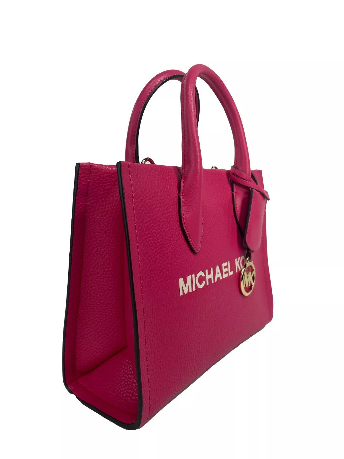 Michael Kors Mirella Small Leather Top Zip Shopper Tote Bag Michael Kors