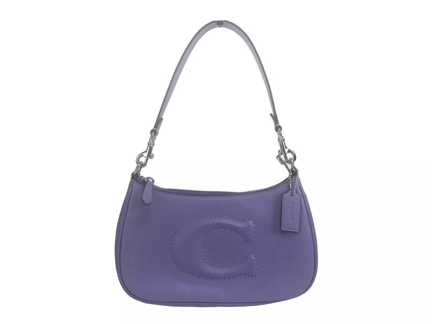 COACH Teri Smooth Leather Crossbody Bag Purse Purple COACH