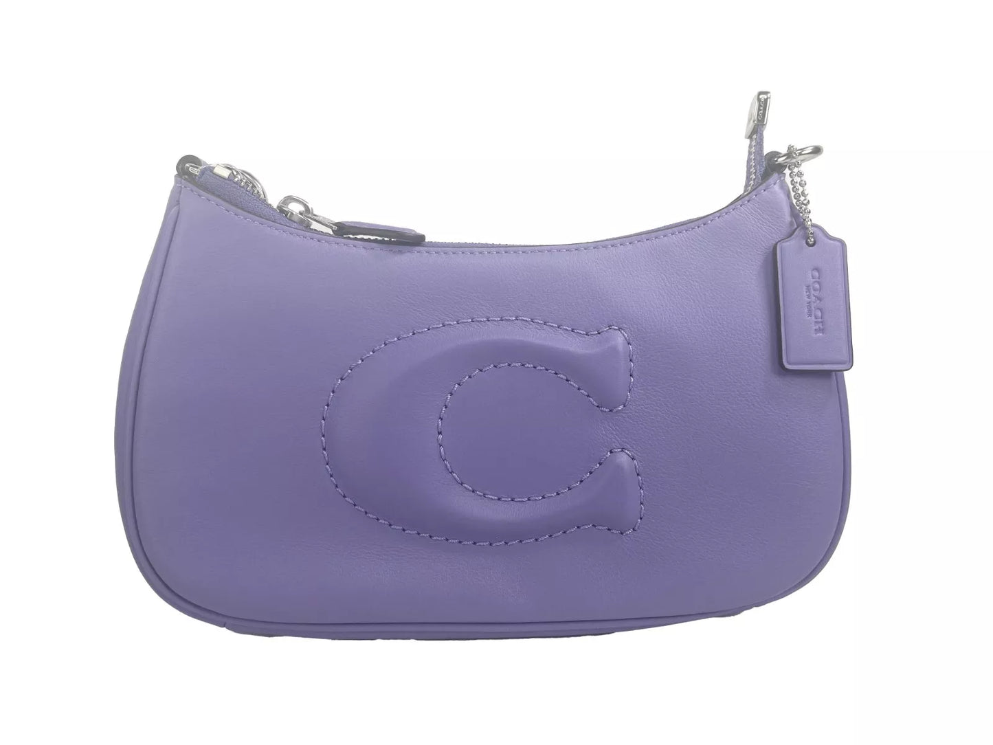 COACH Teri Smooth Leather Crossbody Bag Purse Purple COACH